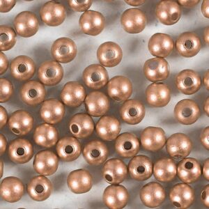 Voksperler, diam. 5 mm, hulstr. 0.7 mm, brun, 100 stk., 15 g/ 1 pk.