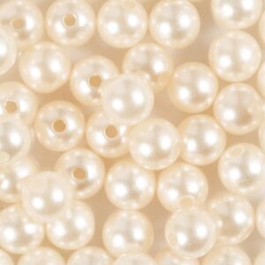 Voksperler, diam. 8 mm, hulstr. 1 mm, peach, 50 stk., 20 g/ 1 pk.