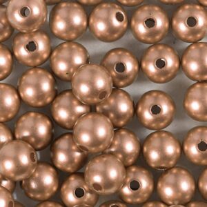 Voksperler, diam. 8 mm, hulstr. 1 mm, brun, 50 stk., 20 g/ 1 pk.