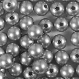 Voksperler, diam. 8 mm, hulstr. 1 mm, grå, 50 stk., 20 g/ 1 pk.