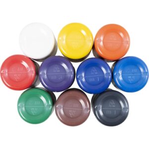 Lakmaling, blank, ass. farver, 10x30 ml/ 1 pk.