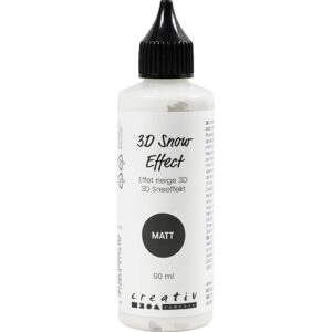 3D Sneeffekt, mat, hvid, 90 ml/ 1 fl.