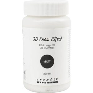 3D Sneeffekt, mat, hvid, 250 ml/ 1 ds.