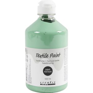 Tekstilmaling, halvdækkende, søgrøn, 500 ml/ 1 fl.