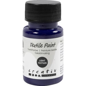 Tekstilmaling, halvdækkende, rødviolet, 50 ml/ 1 fl.