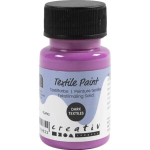 Tekstilmaling Solid, dækkende, fuchsia, 50 ml/ 1 fl.