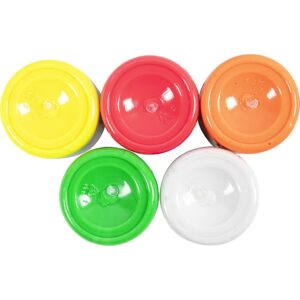 Tekstilmaling, halvdækkende, ass. farver, 5x50 ml/ 1 pk.