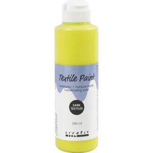 Tekstilmaling Solid, dækkende, kiwi, 250 ml/ 1 fl.