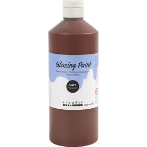 Lasurmaling, mat, transparent, brun, 500 ml/ 1 fl.