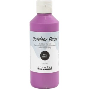 Udendørsmaling, silkemat, dækkende, lilla, 250 ml/ 1 fl.