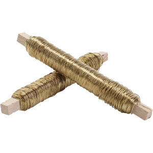 Dekorationstråd, diam. 0.5 mm, guld, 100 m/ 1 rl.