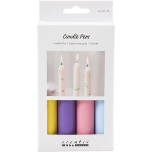 Lyspenne, lys blå, lys pink, lilla, gul, 4x30 ml/ 1 pk.