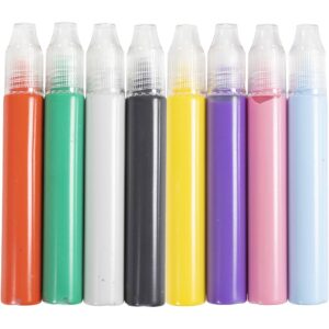 Lyspenne, ass. farver, 8x30 ml/ 1 pk.