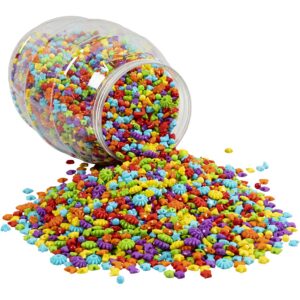Fantasy acrylperler, diam. 10-20 mm, hulstr. 1,5-3 mm, ass. farver, 3000 g/ 1 pk.