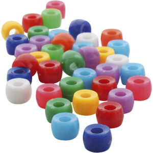 Kongoperler, diam. 7 mm, hulstr. 3 mm, ca. 900 stk., 250 g/ 1 ps.