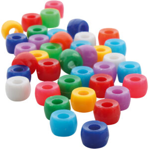 Kongoperler, diam. 7 mm, hulstr. 3 mm, 1500 g/ 1 pk.