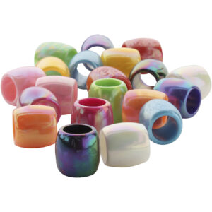 Miracle plastperler, str. 11 mm, hulstr. 6, ca. 775 stk., ass. farver, 500 g/ 1 pk.
