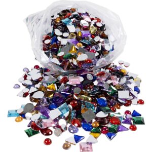 Plastmosaik, str. 8-12 mm, ass. farver, 600 g/ 1 ps.