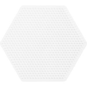 Perleplade, lille sekskant, str. 7x7 cm, mini, 1 stk.