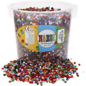 NABBI rørperler i spand, midi, medium, 20000 stk./ 1 pk.
