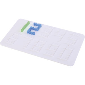 Perleplade, tal 0-9, str. 9,5x16 cm, medium, 10 stk./ 1 pk.