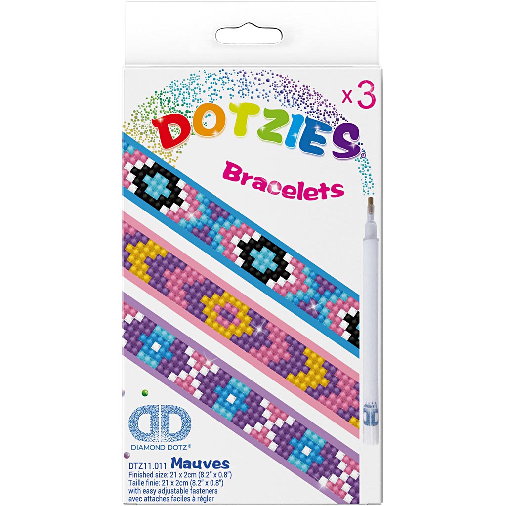 Diamond Dotz - armbånd, str. 15,5x10x3,2 cm, 1 pk. - Image 2