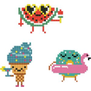 Diamond Dotz - stickers, emojis, str. 18x10 cm, 1 pk.