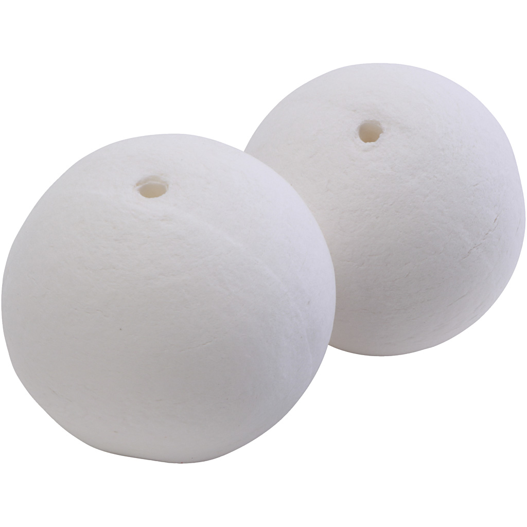 Vatkugler, diam. 60 mm, hvid, 10 stk./ 1 pk.