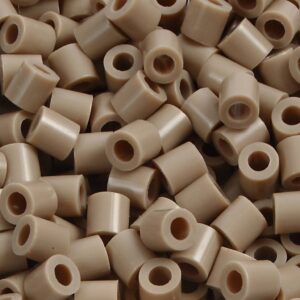 Rørperler, str. 5x5 mm, hulstr. 2,5 mm, medium, beige (32248), 1100 stk./ 1 pk.