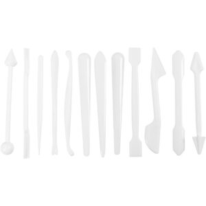 Modellérpinde, str. 12,7-14,3 cm, hvid, 12 stk./ 1 pk.