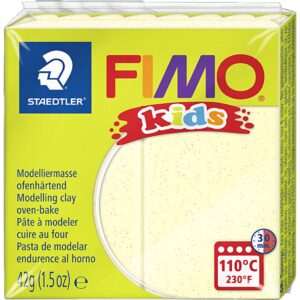 FIMO® Kids Ler, glitter, perlegul, 42 g/ 1 pk.
