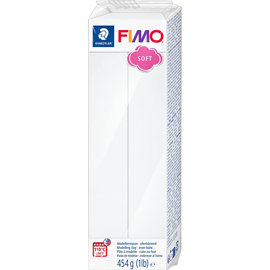FIMO® Soft, hvid, 454 g/ 1 pk.