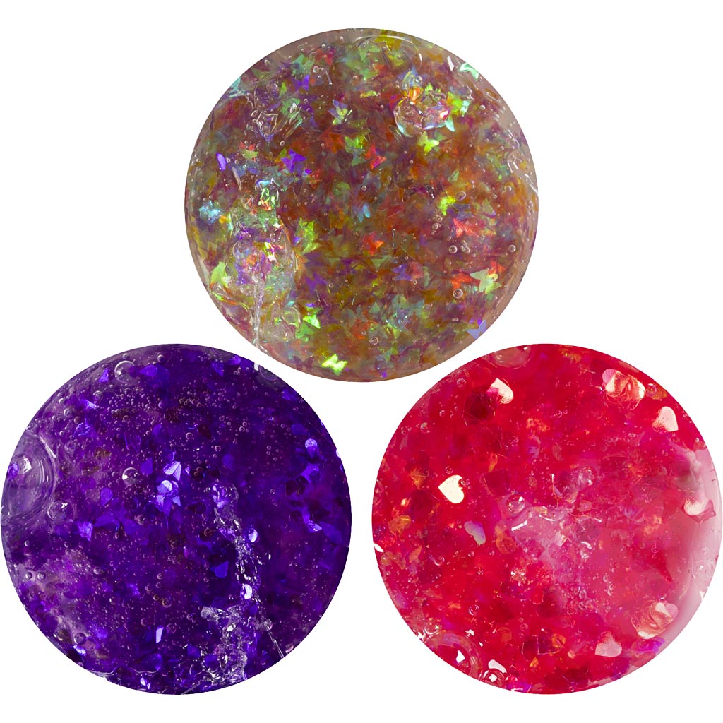 Sequin Clay, lilla/pink harmoni, 3x60 g/ 1 pk. - Image 6