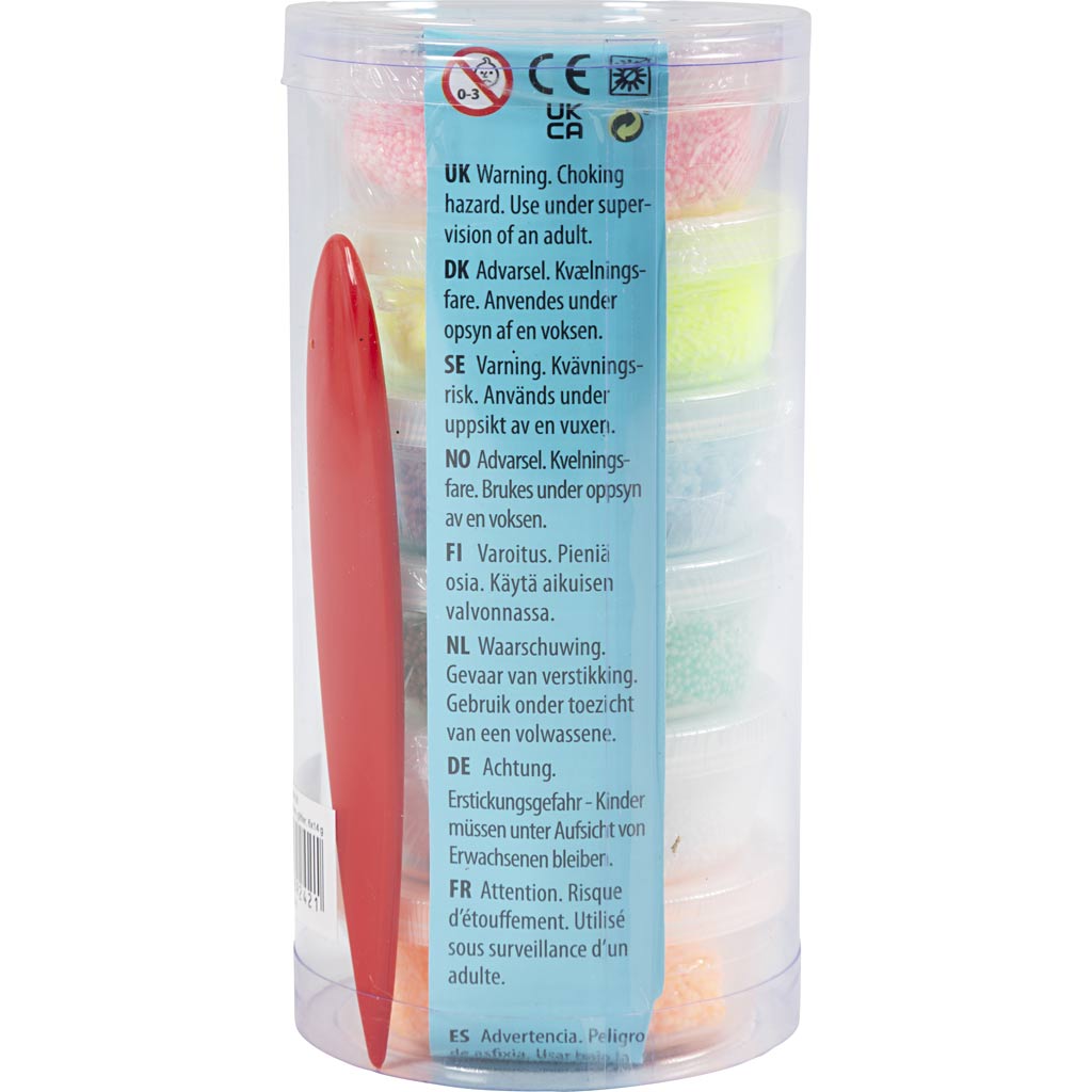 Foam Clay®, glitter, pastelfarver, 84 g, 6x14 g/ 1 pk. - Image 3