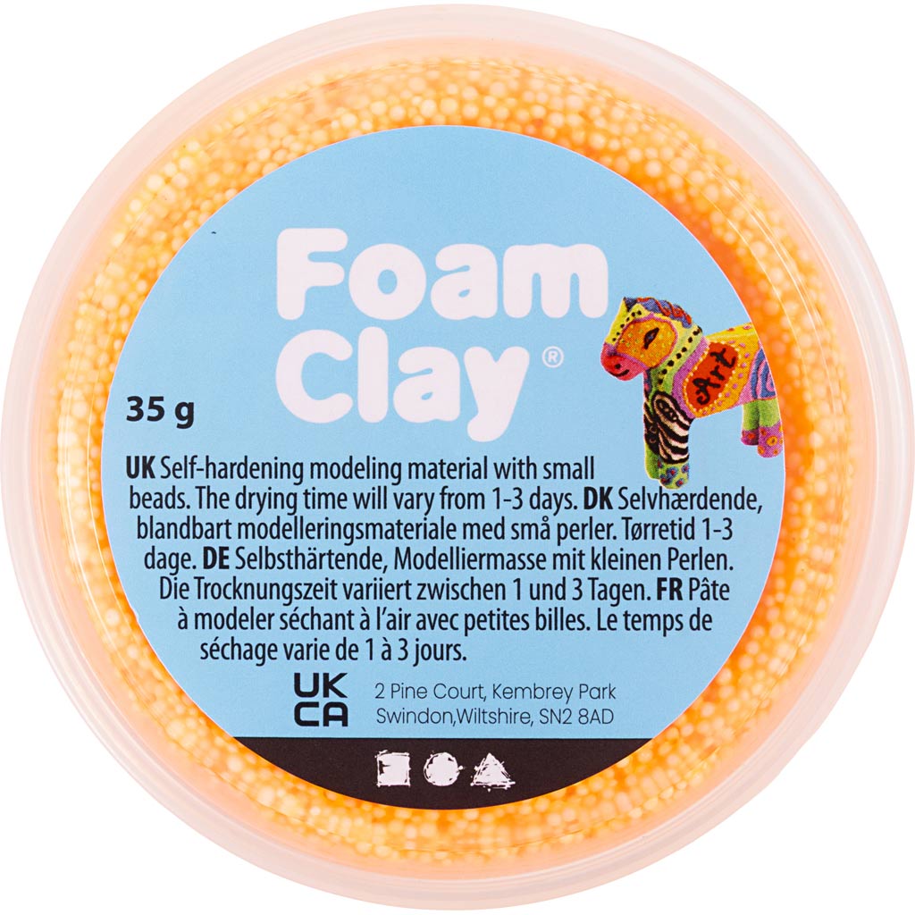 Foam Clay®, orange, 35 g/ 1 ds. - Image 2