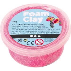 Foam Clay®, lyserød, 35 g/ 1 ds.