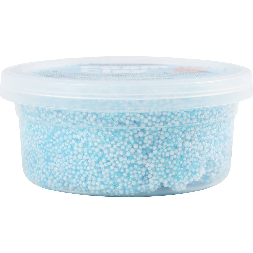 Foam Clay®, glitter, lyseblå, 35 g/ 1 ds. - Image 3