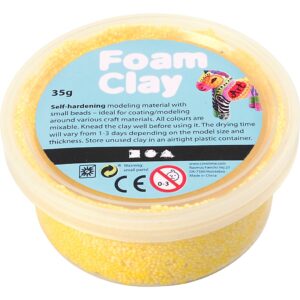 Foam Clay®, lys gul, 35 g/ 1 ds.