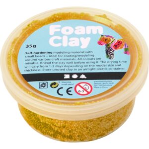 Foam Clay®, mørk gul, 35 g/ 1 ds.