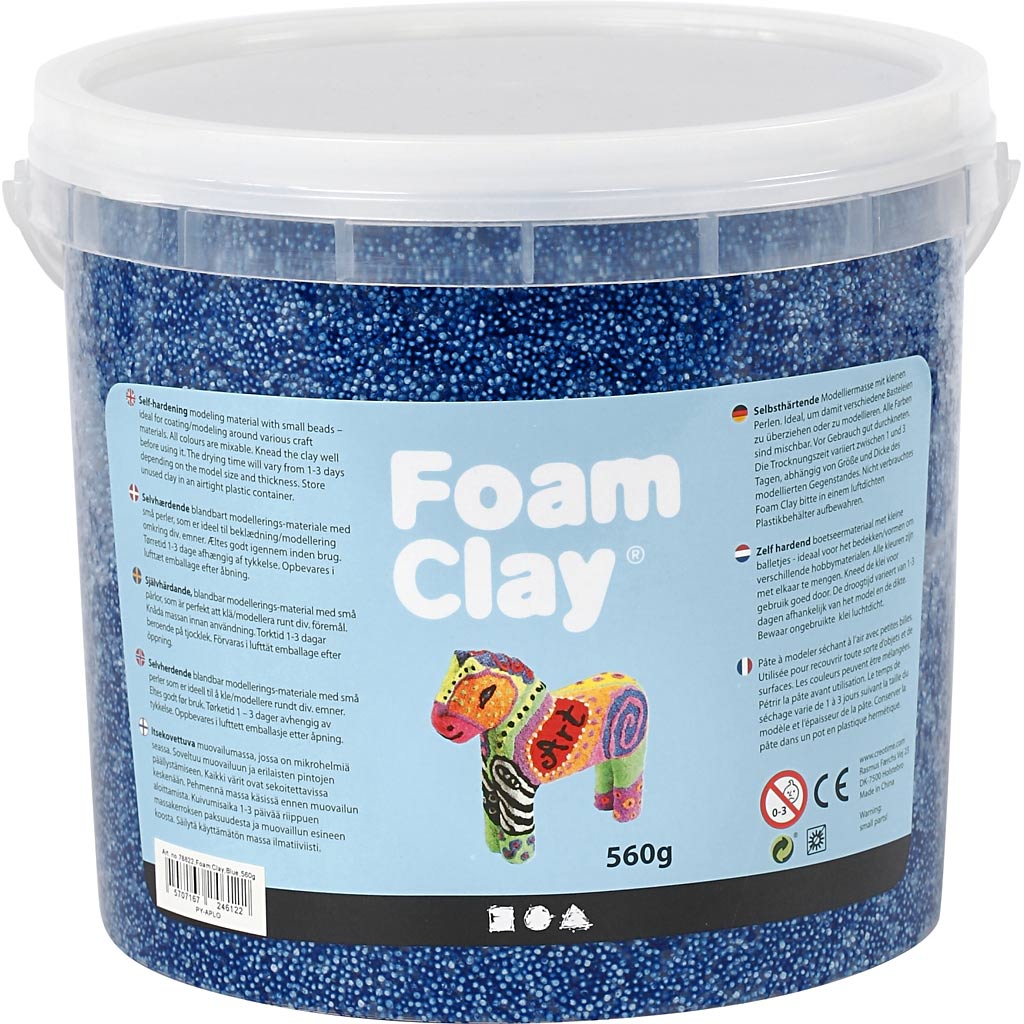Foam Clay®, mørk blå, 560 g/ 1 spand