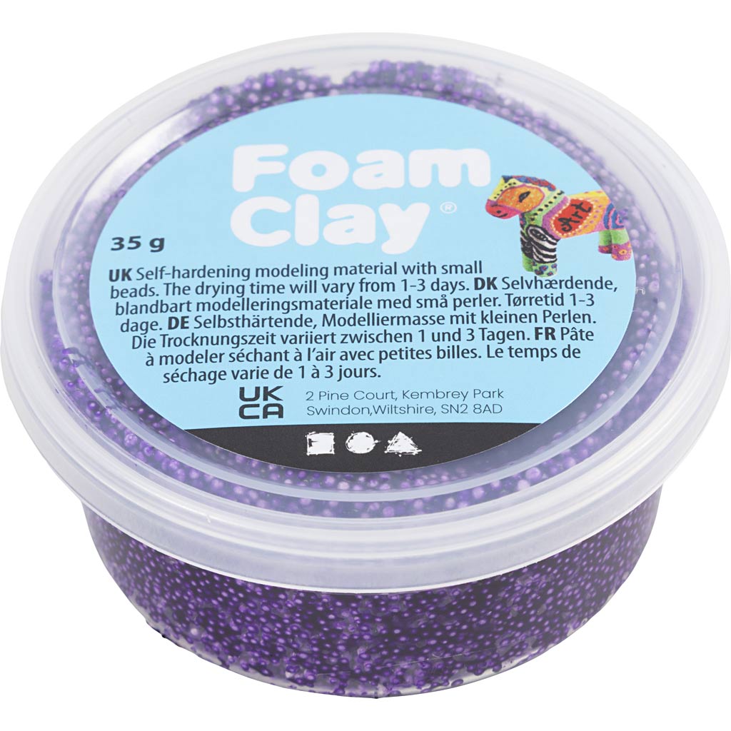 Foam Clay®, lilla, 35 g/ 1 ds.