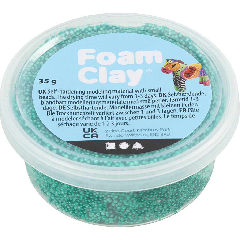 Foam Clay®, mørk grøn, 35 g/ 1 ds.