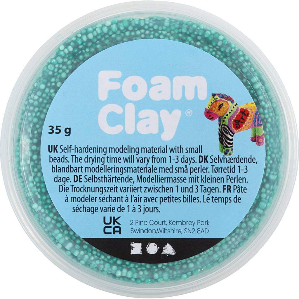 Foam Clay®, mørk grøn, 35 g/ 1 ds. - Image 2