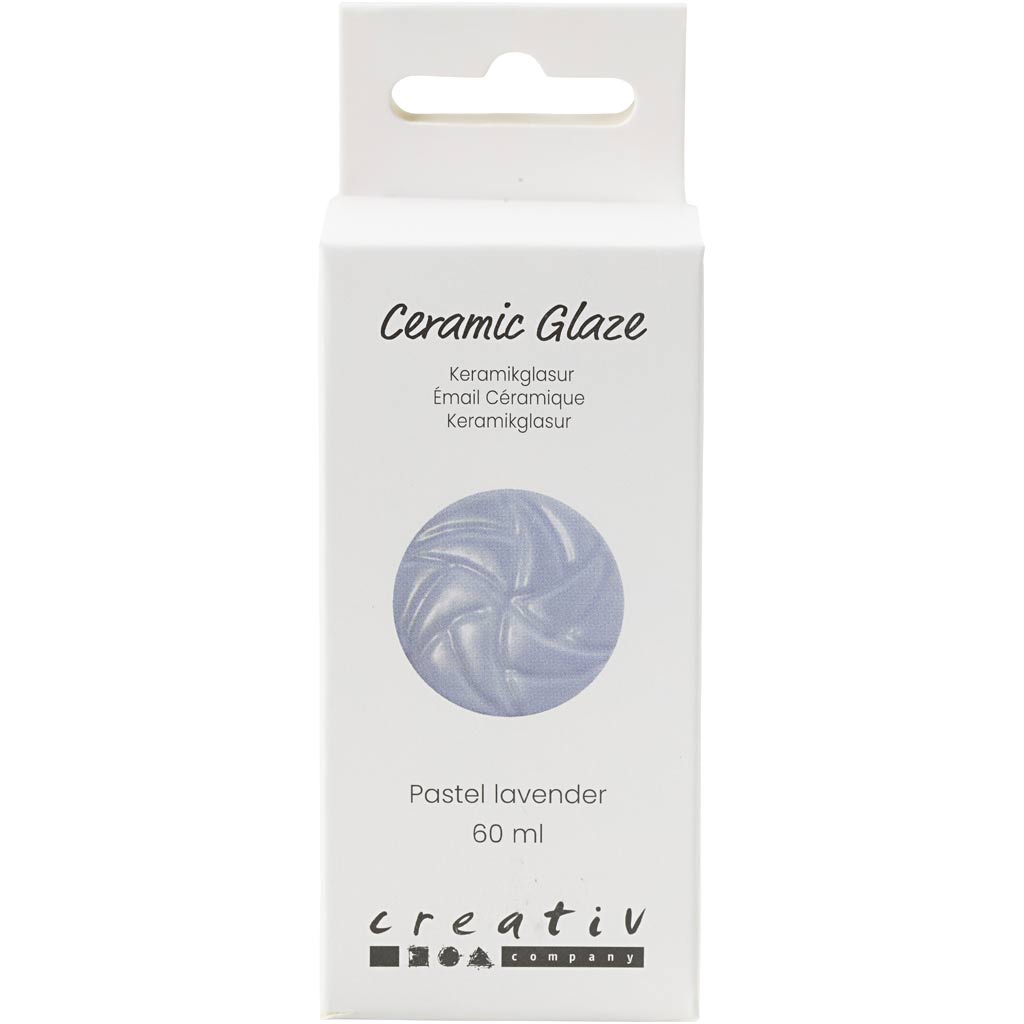 Keramikglasur, 984-1101 °C, dækkende, Pastel Lavender, 60 ml/ 1 ds.