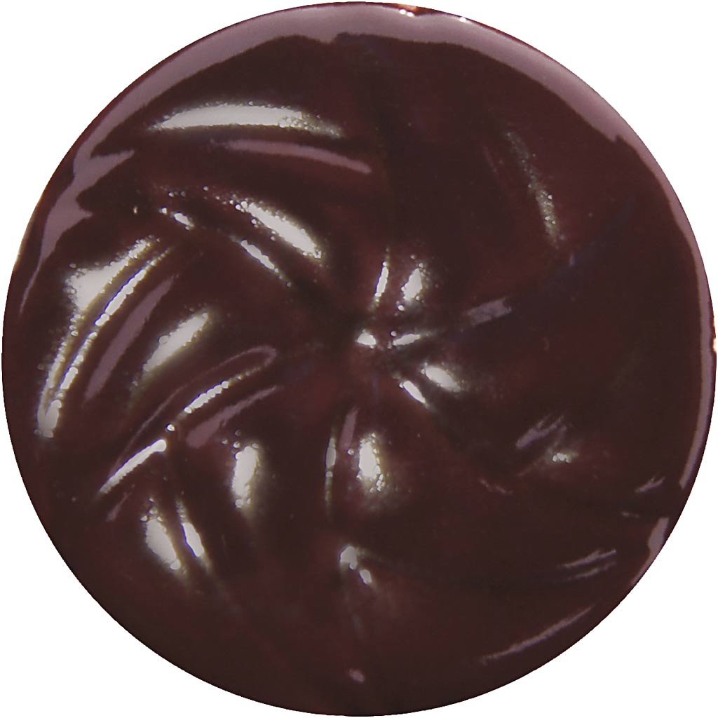 Keramikglasur, 984-1101 °C, dækkende, Chocolate Brown, 60 ml/ 1 ds. - Image 3