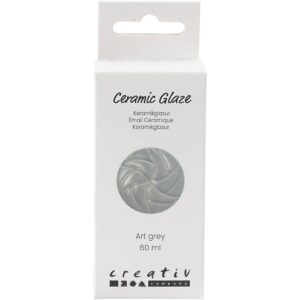 Keramikglasur, 984-1101 °C, dækkende, Art Grey, 60 ml/ 1 ds.