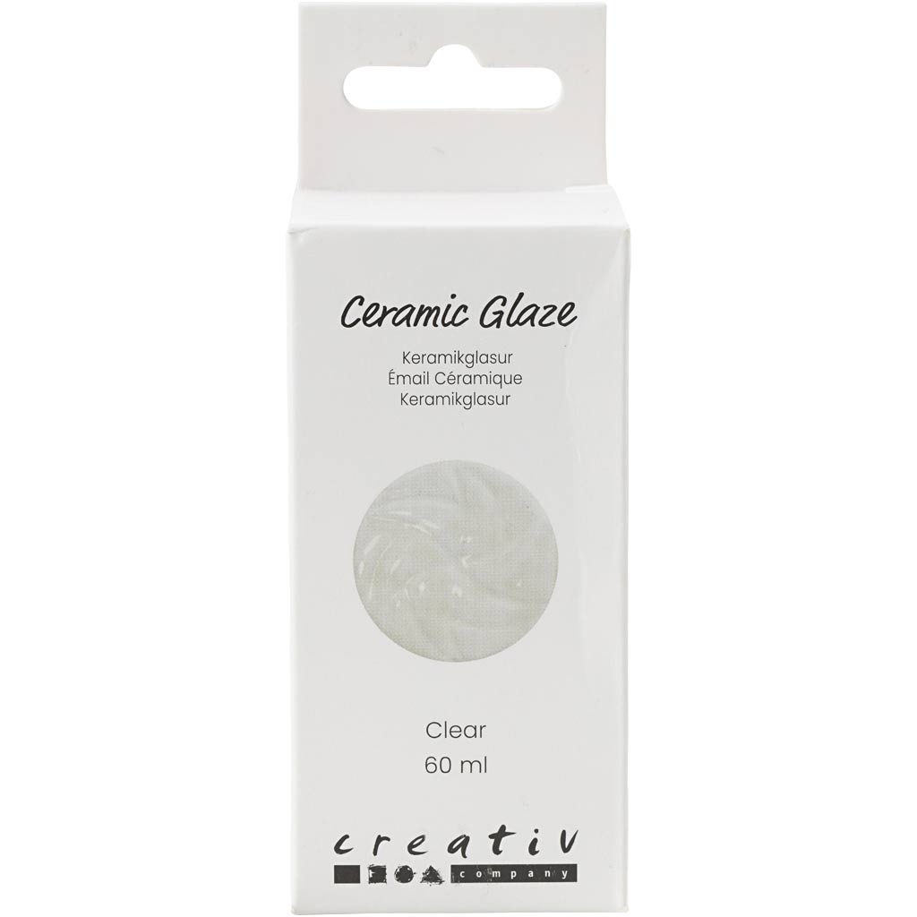 Keramikglasur, 984-1101 °C, transparent, klar, 60 ml/ 1 ds.