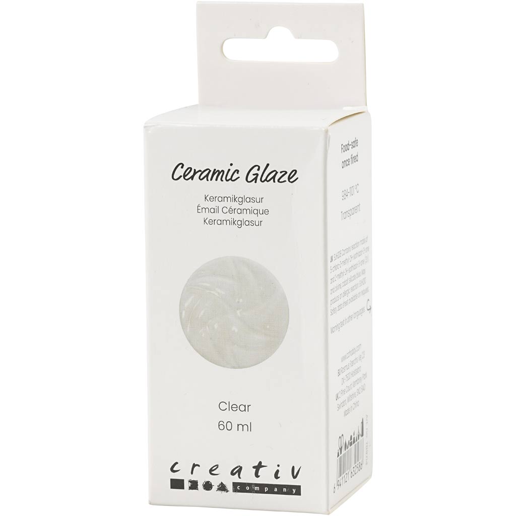 Keramikglasur, 984-1101 °C, transparent, klar, 60 ml/ 1 ds. - Image 2