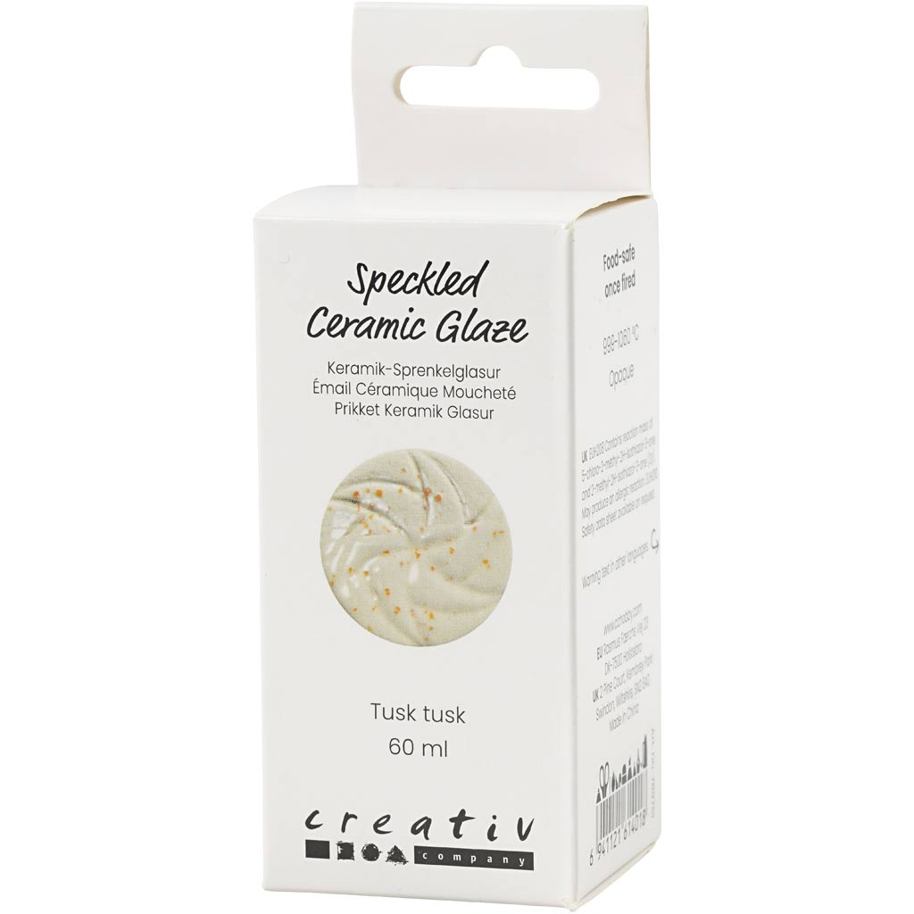 Prikket Keramikglasur, 999-1060 °C, dækkende, Tusk Tusk, 60 ml/ 1 ds. - Image 2