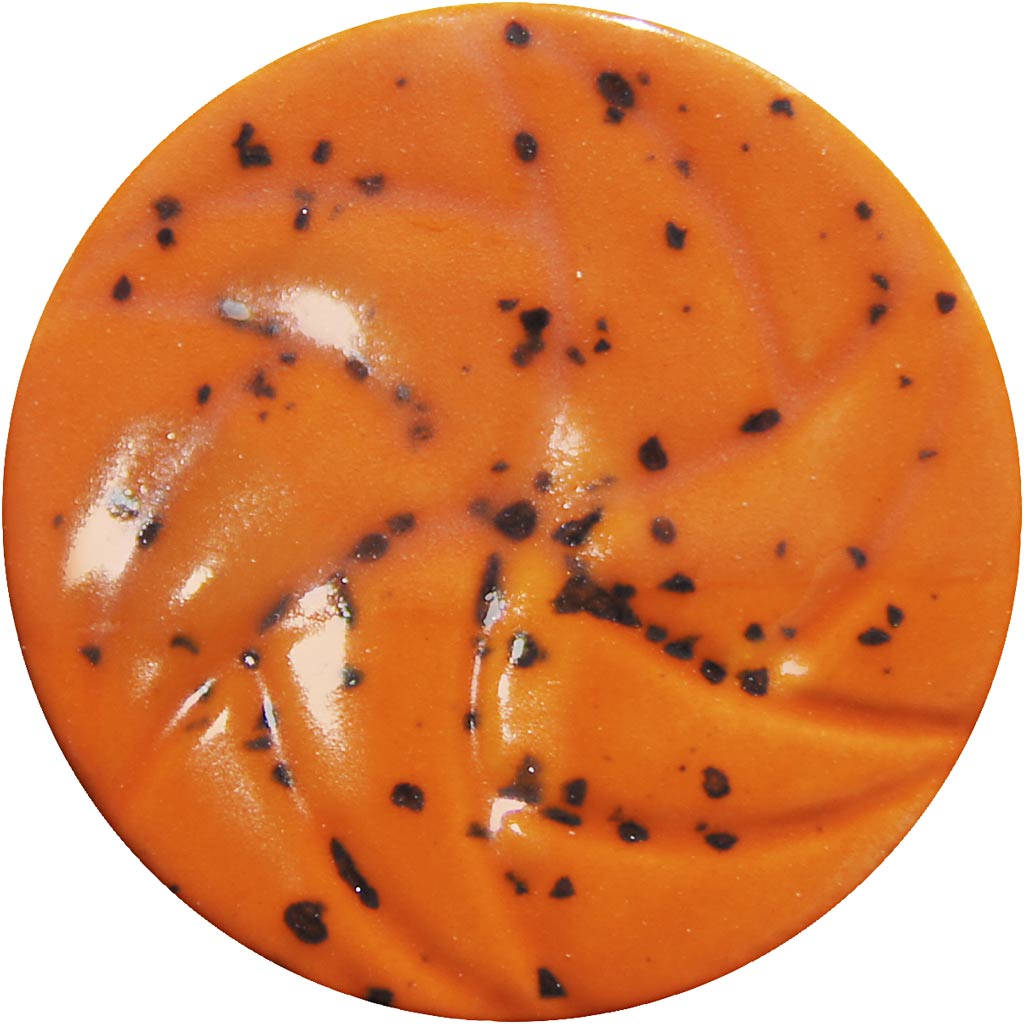 Prikket Keramikglasur, 999-1060 °C, dækkende, Orange Sunset, 60 ml/ 1 ds. - Image 3